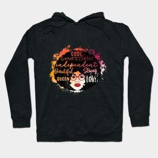 cool  confident independance beautiful queen strong love Hoodie